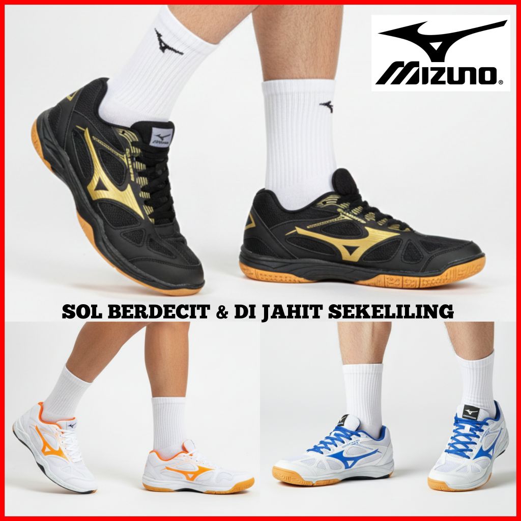 รองเท้า BADMINTON พร้อมยาง SOLES พร้อมรองเท้าวิ่ง MIZUNO BADMINTON VOLLEYBALL
