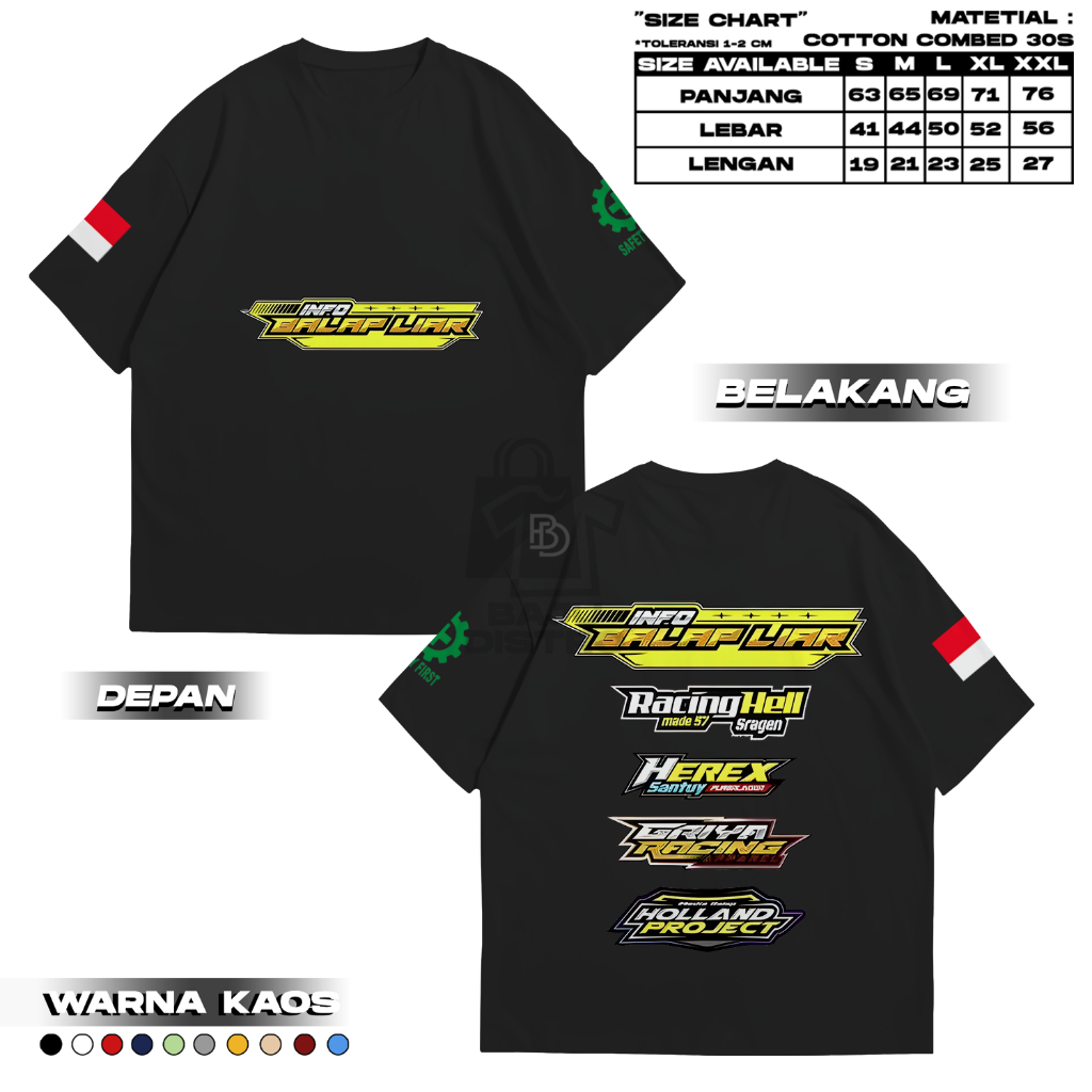 KATUN INFO RACING WILD RACING T-SHIRT - เสื้อยืด Wild RACING distro - เสื้อยืดผู้ชาย - เสื้อยืดเท่ๆ 