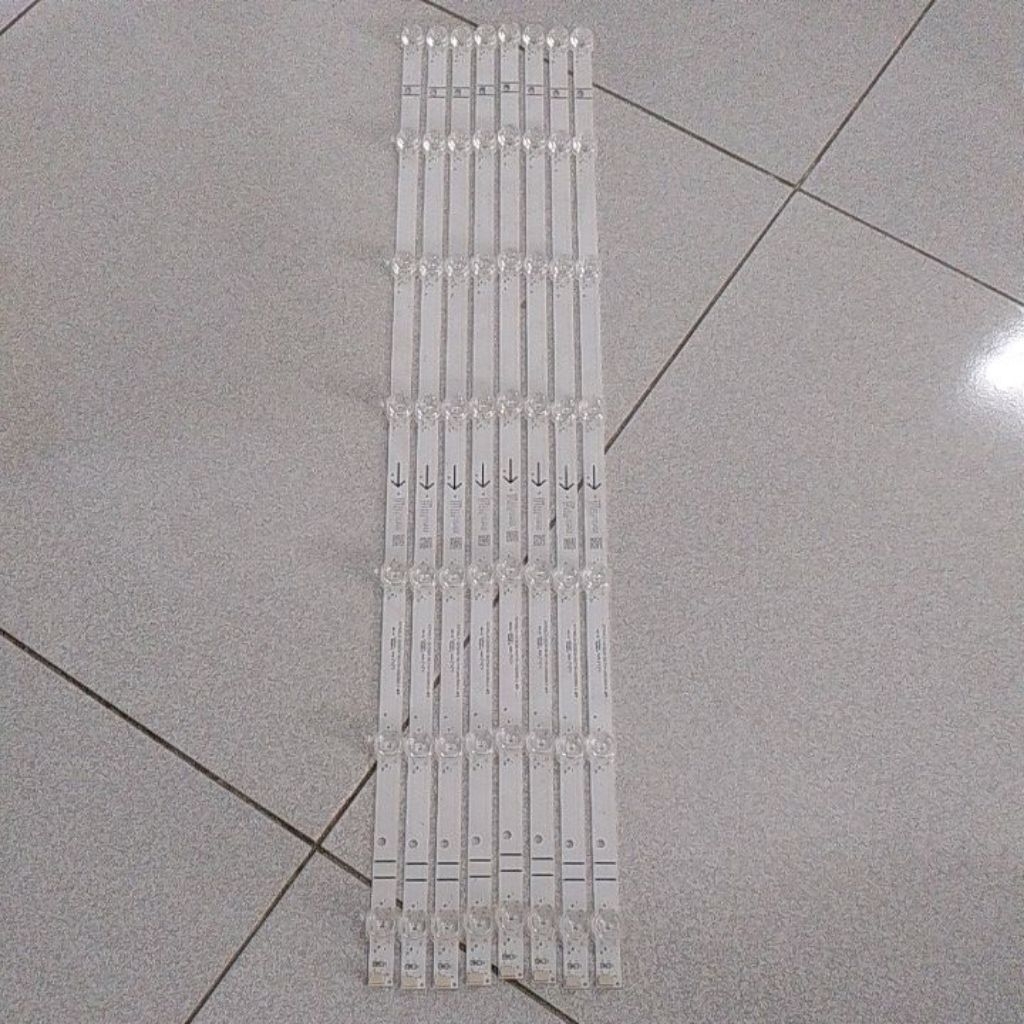 BL - BACKLIGHT - BEKLITE - ไฟ LED TV - BL CONCAVE 7 ปุ่ม 6 VOLT LENGTH 62CM