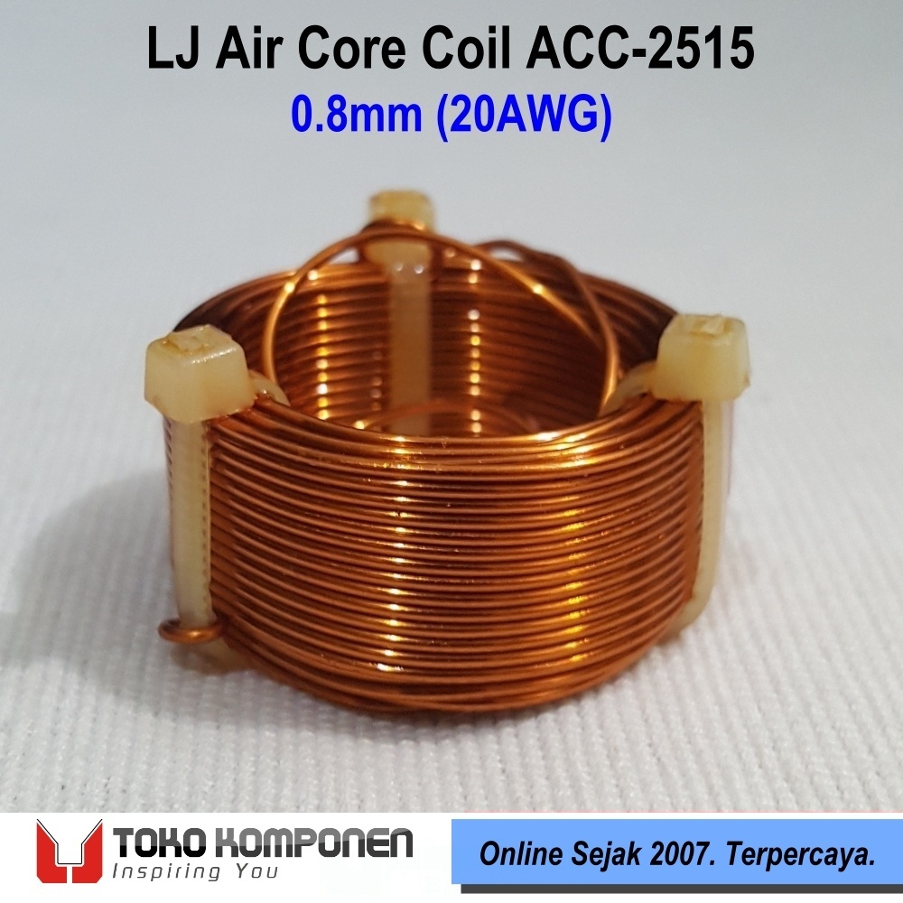 2.2mH 0.8mm LJ Air Core Coil - ACC 2.2mH 0.8mm 20AWG Crossover XO Inductor