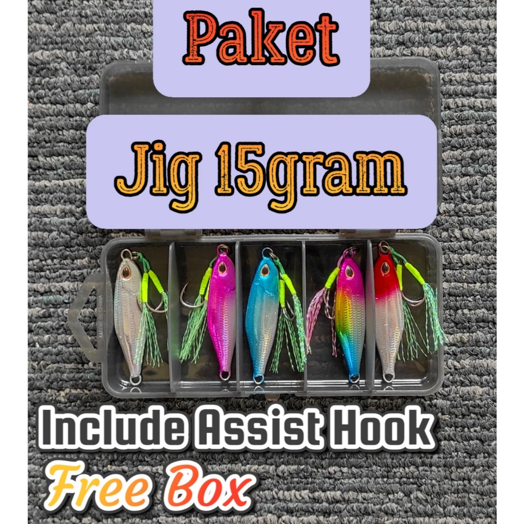 15 GRAM JIG BAIT PACKAGE 15GRAM DUO TETRA MICROJIG BAIT PACKAGE ฟรีกล่อง