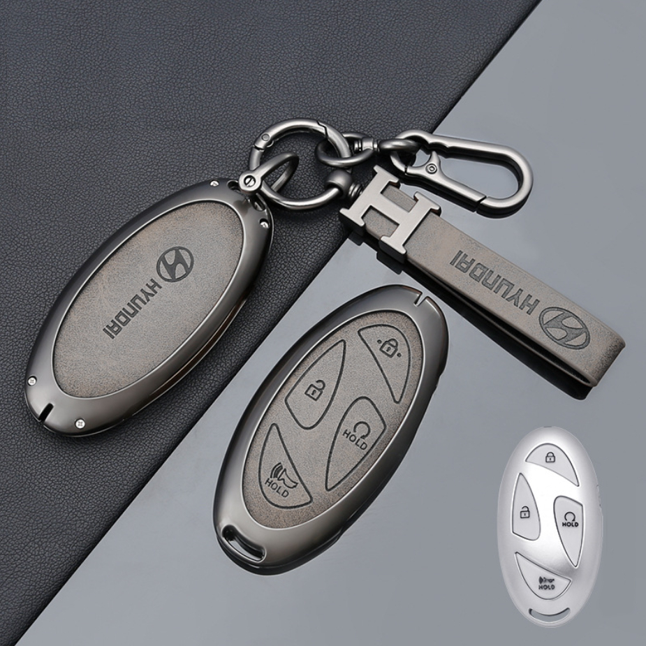 โลหะฝาครอบกุญแจรีโมท Smartkey รถ Hyundai Ioniq 6 Ioniq 5N Kona Santa Fe 2025