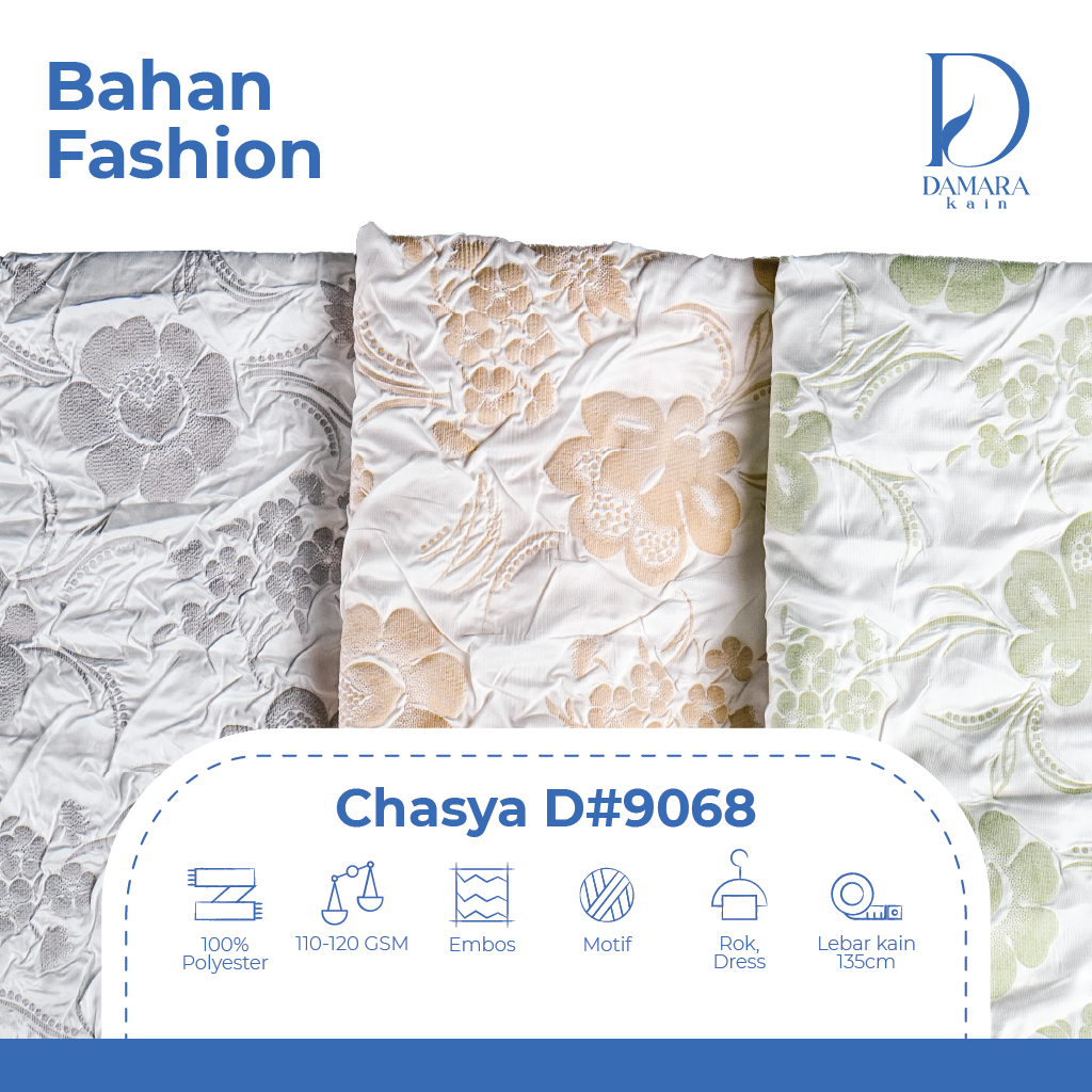 Chasya 3D Bubble Anti Cringkle Fabric D 9068