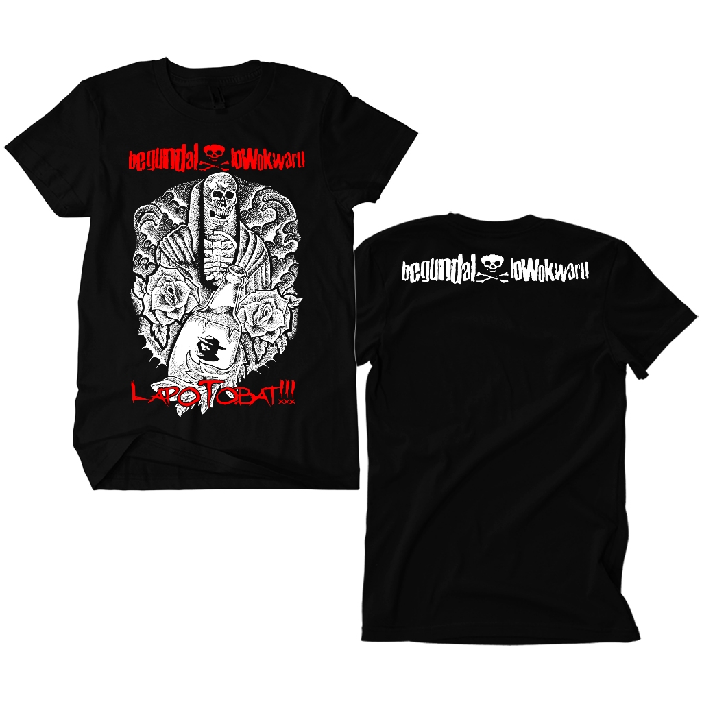 เสื้อยืด Punk Band Begundal Lowokwaru - Lolo Tbat สีดํา