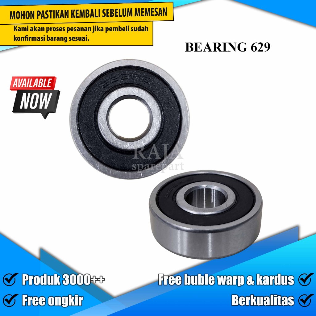 629 BEARINGS / LAHER / BEARINGS SIZE 629
