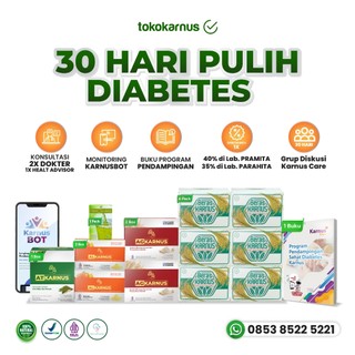 Tokokarnus | Karnus I Diabetes | Penurun Gula Darah I Program Pendampingan Gaya Hidup Sehat - 30 Hari Awal