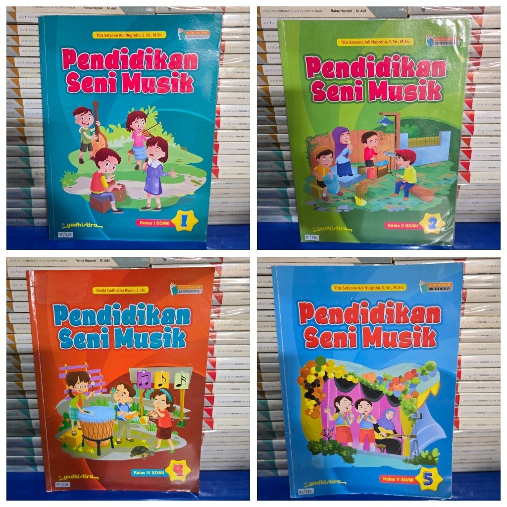 YUDHISTIRA USED BOOK - MUSIC ART EDUCATION GRADES 1/2/3/4/5/6 SD K MERDEKA