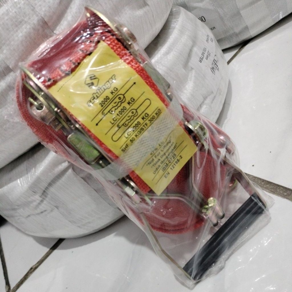 วงล้อผูกดาวน์ 10 เมตร x 5cm รถบรรทุกรถยนต์ / เชือกมัดอ่าง 5 cm x 10 เมตร Krek 2" 10m 2in