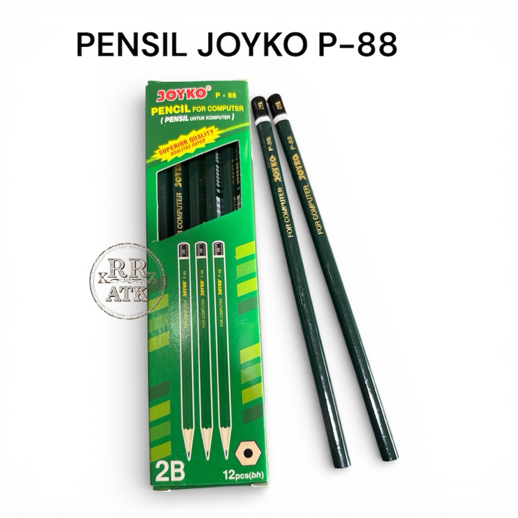 HIJAU [ 12 ชิ้น ] JOYKO P-88 GREEN 2B PENCIL