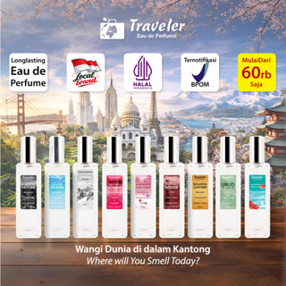 [ Parfum Halal ] Traveler Eau de Perfume 35ml Edp Fragrance Wanita Pria Extrait BPOM Tahan Lama