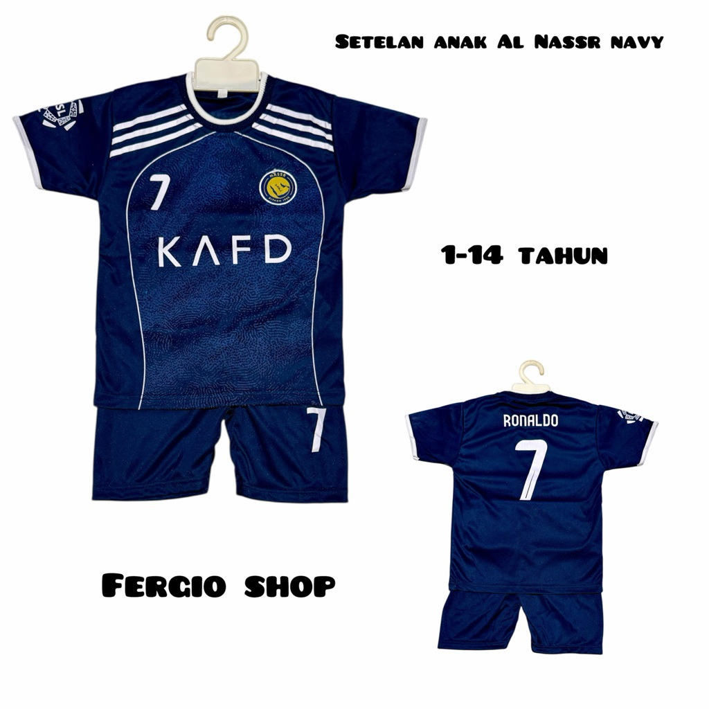 ชุดเสื้อฟุตบอลเด็ก Al Nasr/ เสื้อฟุตบอลเด็ก Ronaldo/ เสื้อฟุตบอลเด็กล่าสุด