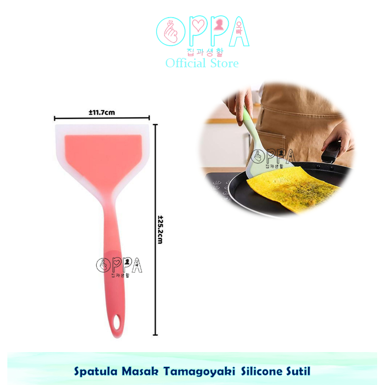 OPPA - ไม้พายทําอาหารทามาโกะยากิซิลิโคนผัดโซเดะป้องกันความร้อน