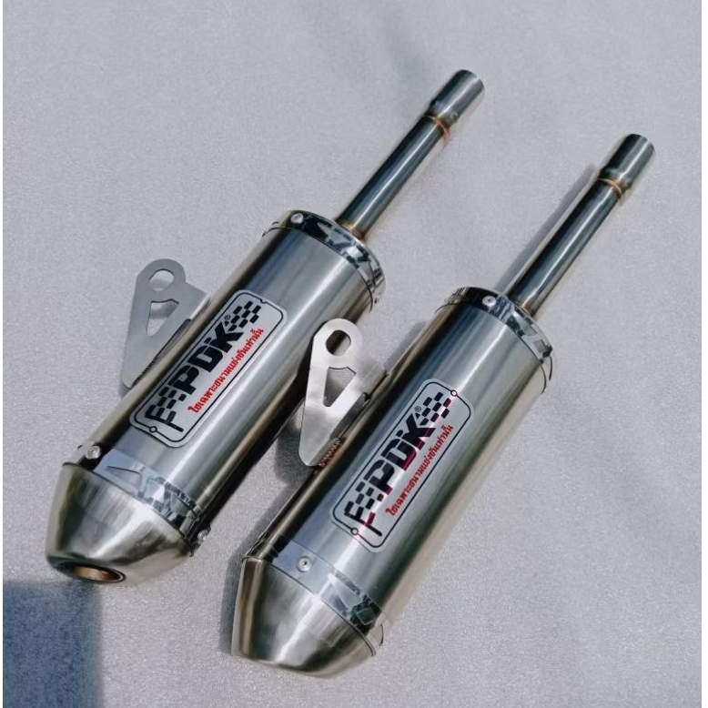 Universal Canister เท่านั้น PDK สําหรับ TS125 Dt125 MX kmx125 ท่อไอเสียสแตนเลสเต็ม