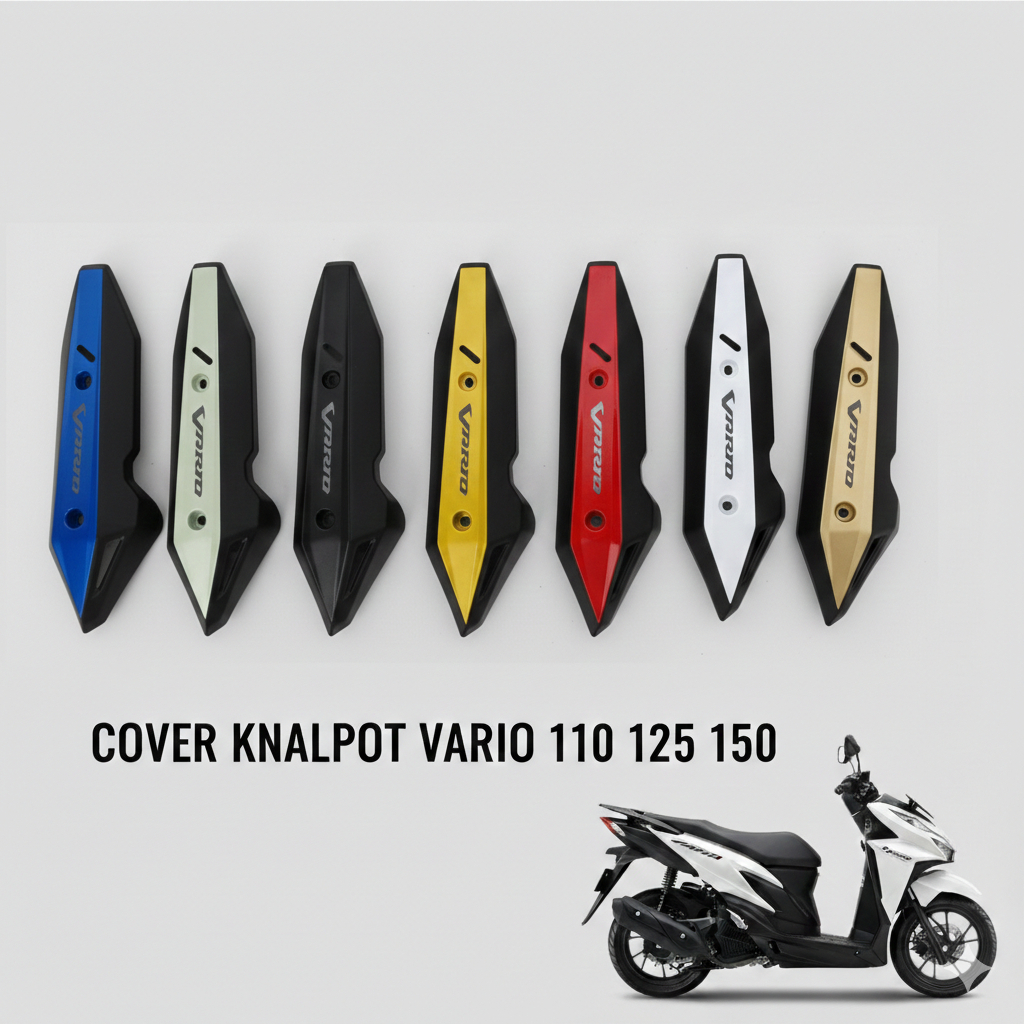 Vario 125 150 LED ฝาครอบท่อไอเสีย FI ใหม่
