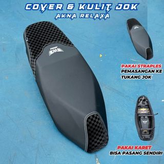 Sarung Jok Motor Akna Relaxa / Cover Jok Motor Akna Relaxa Langsung Pakai Pelindung Jok Motor (PAKAI KARET)