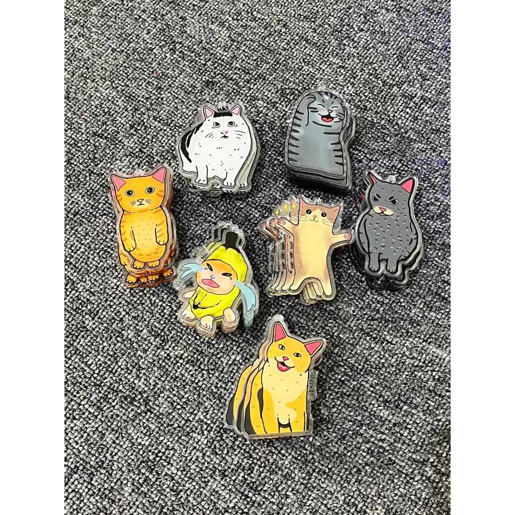 พวงกุญแจ GUNGAN / พวงกุญแจแมว Meme Edition