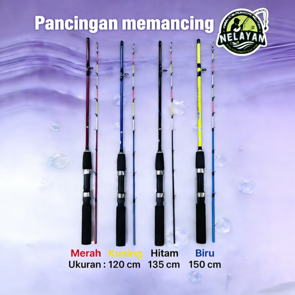 คันเบ็ดตกกุ้งและชาวประมงขนาดเล็ก - น้ําหนักเบา พกพาสะดวก วัสดุทนทานทนทาน (ขนาด 120/135/150 ซม | ตัวเ