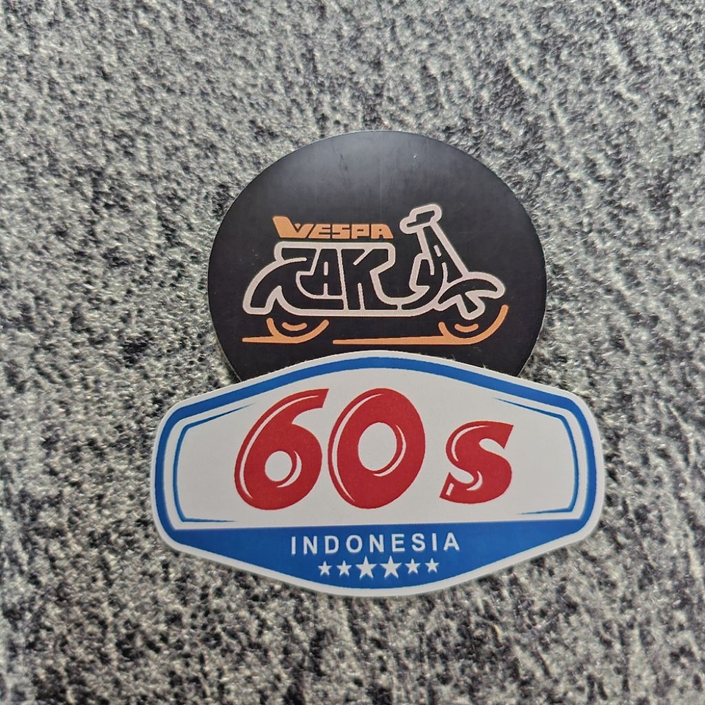 สติ๊กเกอร์ Vespa 60s สติ๊กเกอร์ Vespa Diecut