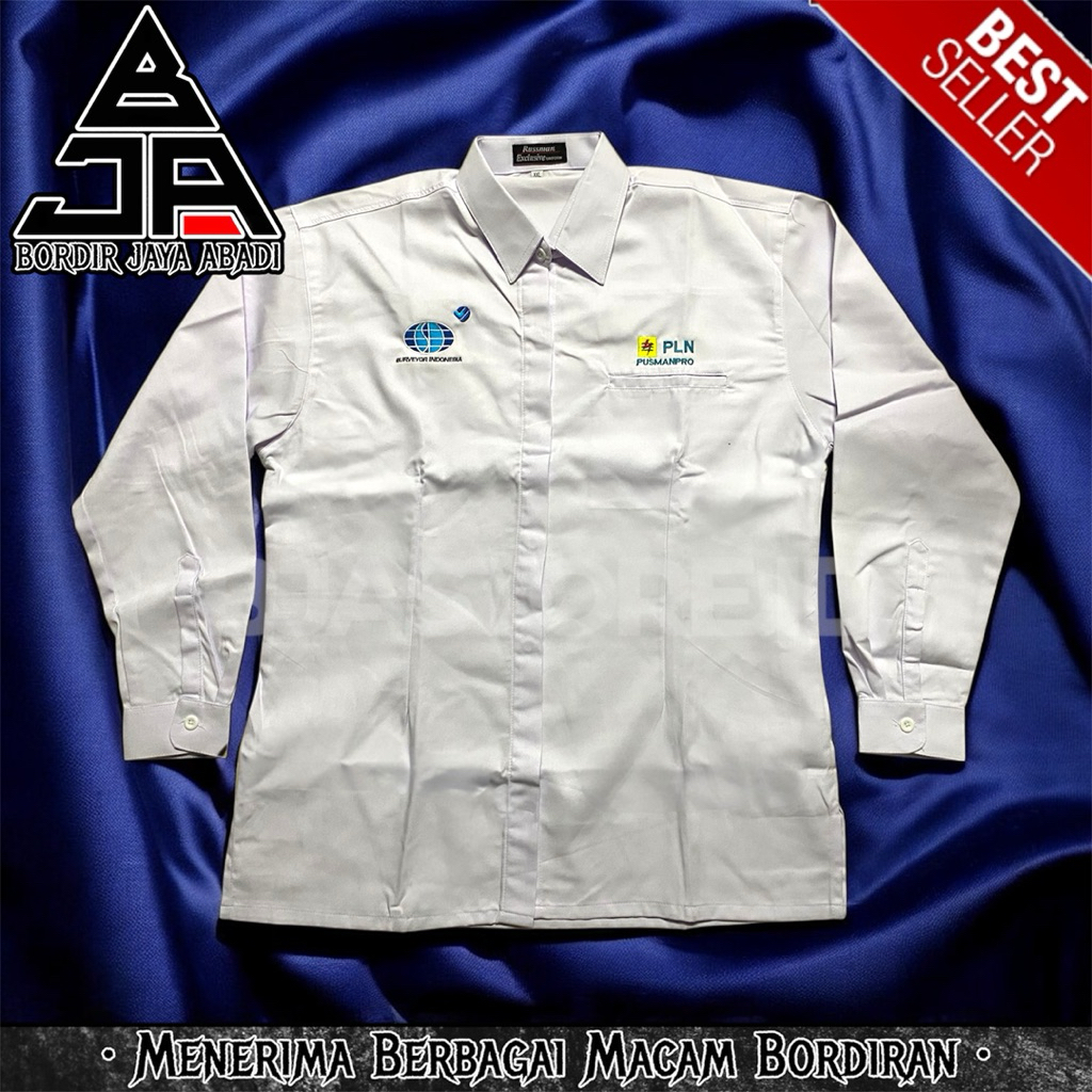 KEMEJA PLN Pusmanpro Surveyor เสื้อเชิ้ตผู้หญิงอินโดนีเซีย