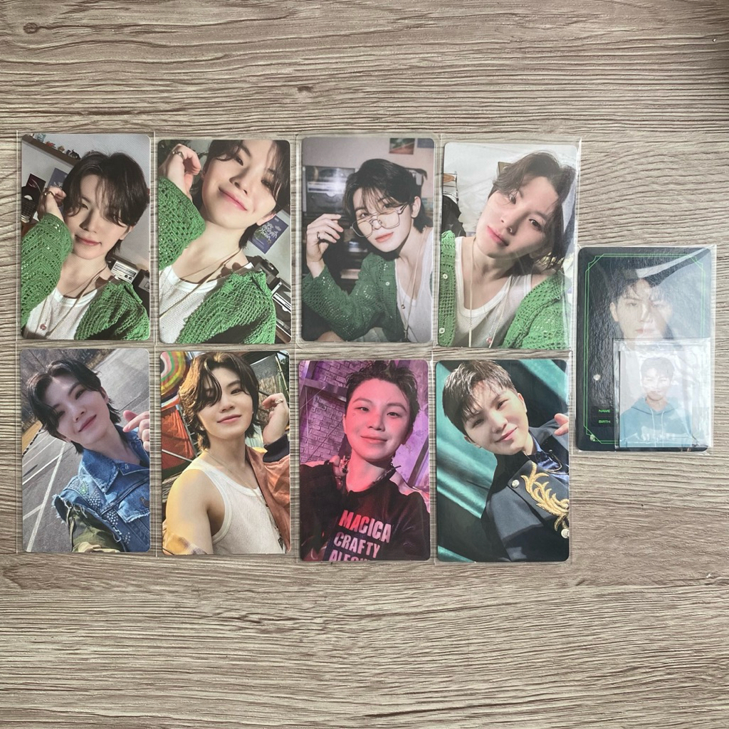 [SELL AS SET] SEVENTEEN WOOZI PHOTOCARD OFFICIAL svt pc scotet choi seungcheol kkuma cuma foot card 