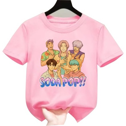 Soda Pop Top เสื้อยืดสําหรับเด็กผู้ชาย/เด็กผู้หญิง 1-12 ปี/วัยรุ่น/ผู้ใหญ่ S-7XL