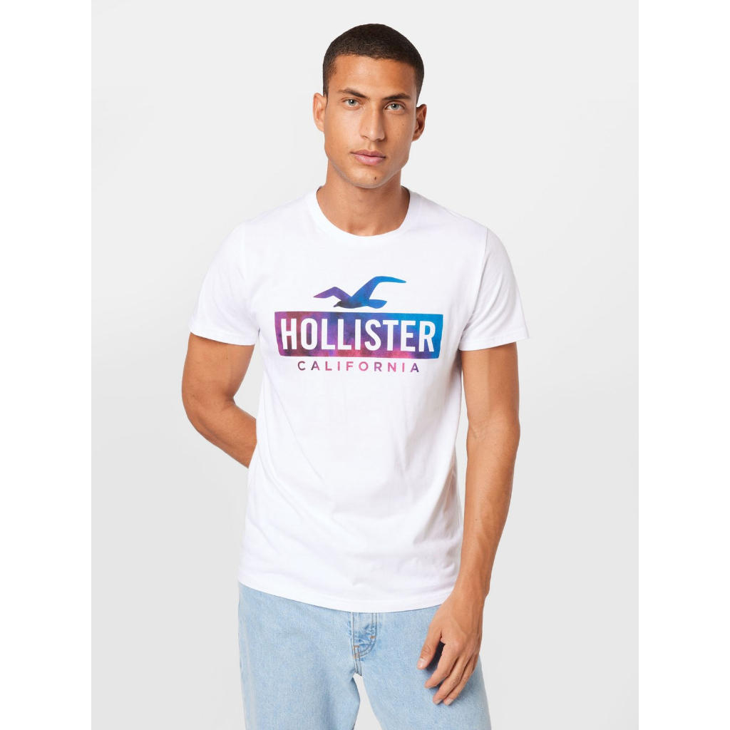 KATUN Hollister เสื้อยืดผ้าฝ้ายคุณภาพสูงพรีเมี่ยม 24S เสื้อยืด Hollister