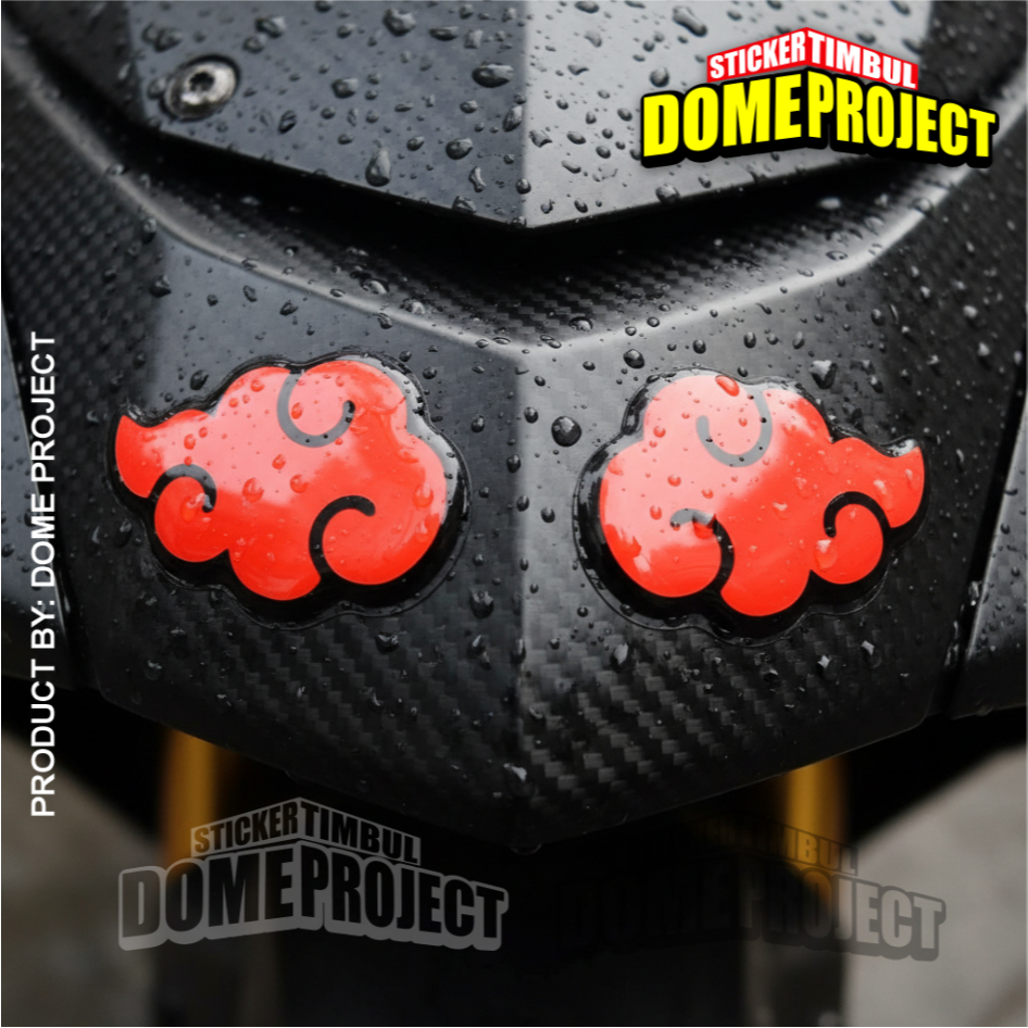 AKATSUKI RAISED สติ๊กเกอร์ FLEXIBLE RESIN EMBLEM GET 2 ชิ้น