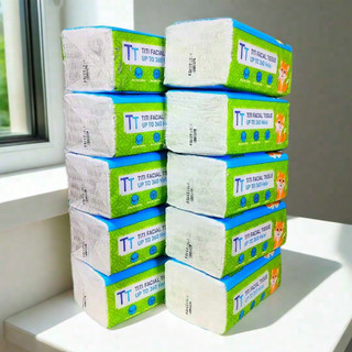 PAKET 10 PACK TITI FACIAL TISSUE 260 HELAI 2PLY, LEMBUT TEBAL DAYA SERAP TINGGI