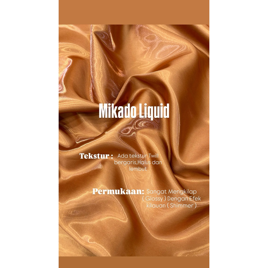 Mikado Double Face/Mikado Liquid/ผ้ามิกาโด/น้ํายามิคาโด