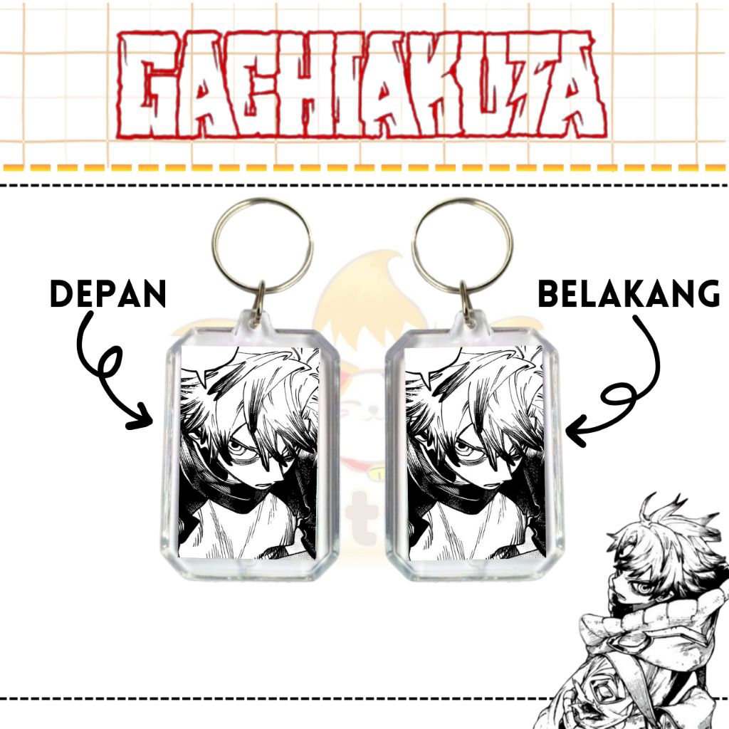 GUNDAN ANIME KEYCHAIN-MANGA GACHIAKUTA