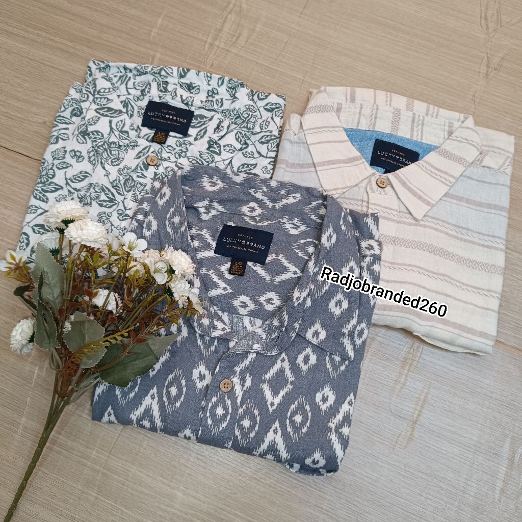 KEMEJA SHORT SLEEVE LINEN SHIRT L144