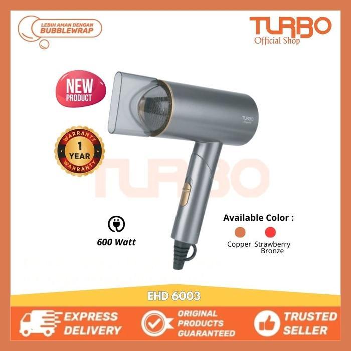 TURBO ไดร์เป่าผมแบบพับได้ - EHD6003 MAGNOLIA Series - ของแท้ 100%
