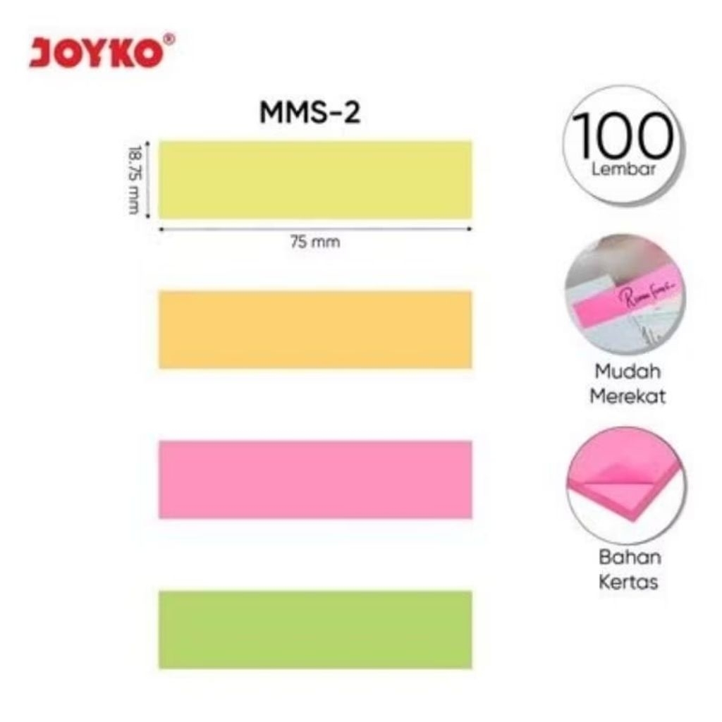 MEMO STICK MMS-2 JOYKO / MEMO PAPER / STICKY NOTE / STICK NOTE / MEMO STICK