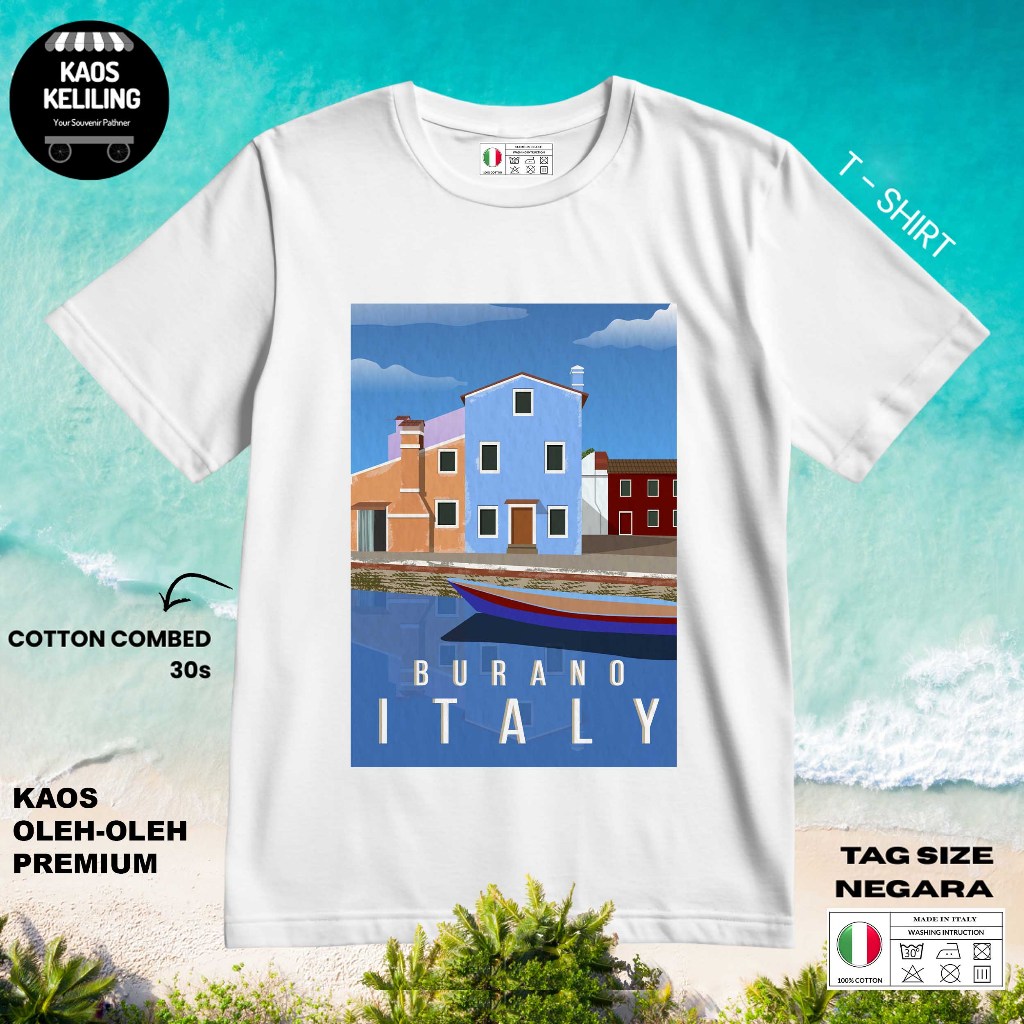 ITALY SOUVENIR T-SHIRT 17 WITH ORIGINAL ITALY LABEL TAG ของขวัญพรีเมี่ยม SOUVENIR CLOTHES