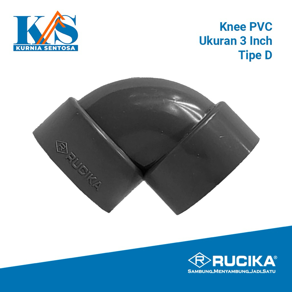 เข่า D 90 3" RUCIKA // Elbow D 90 // RUCIKA Keni D 90 3 นิ้ว