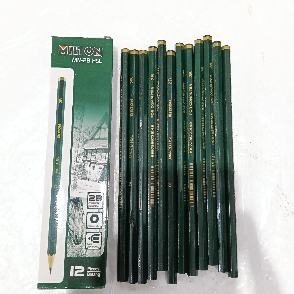 MILTON 2B PENCIL / MILTON PENCIL / 1 PACK CONTAINS 12 ชิ้น