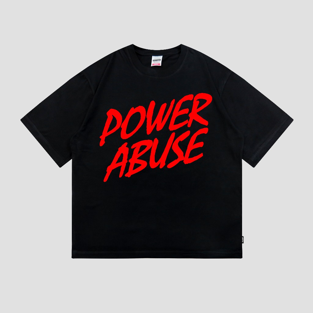 EMEFDI TSHIRT OVERSIZE รหัส STAMP BLACK - COTTON OVERSIZE TSHIRT