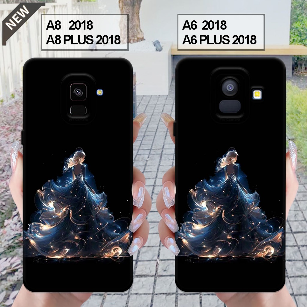 เคส Samsung A6 2018 | A6 PLUS 2018 - ซัมซุง A8 2018 | A8 PLUS 2018 _ปลอกซิลิโคนสีดําใส