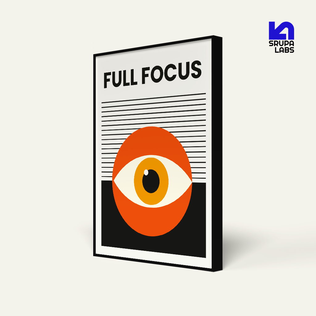 Bauhaus Full Focus 40x60 cm Frame & MDF Poster | 30x40 ซม | 20x30 ซม