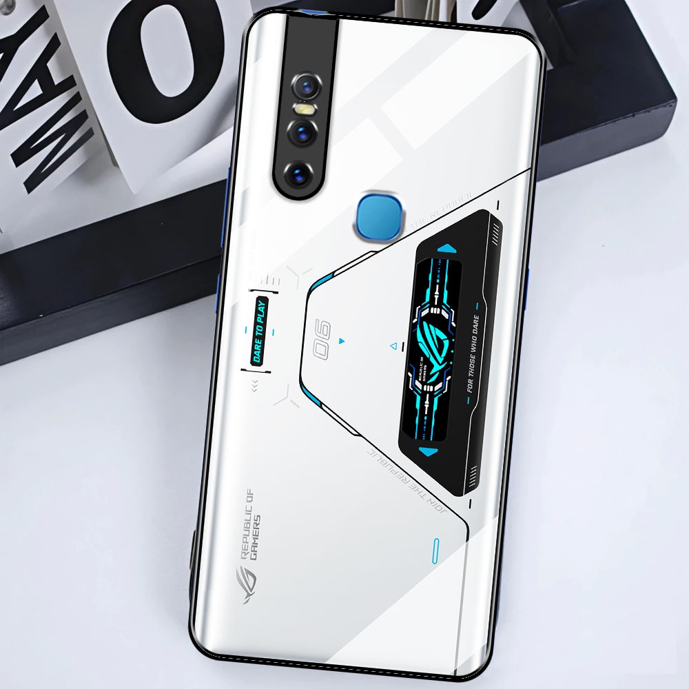 KK56 Softcase Glass Hp Terbaru Infinix Vivo V15/V15 Pro ซิลิโคน Hp พร้อมตัวป้องกันกล้อง เคสหรูหรา ปล