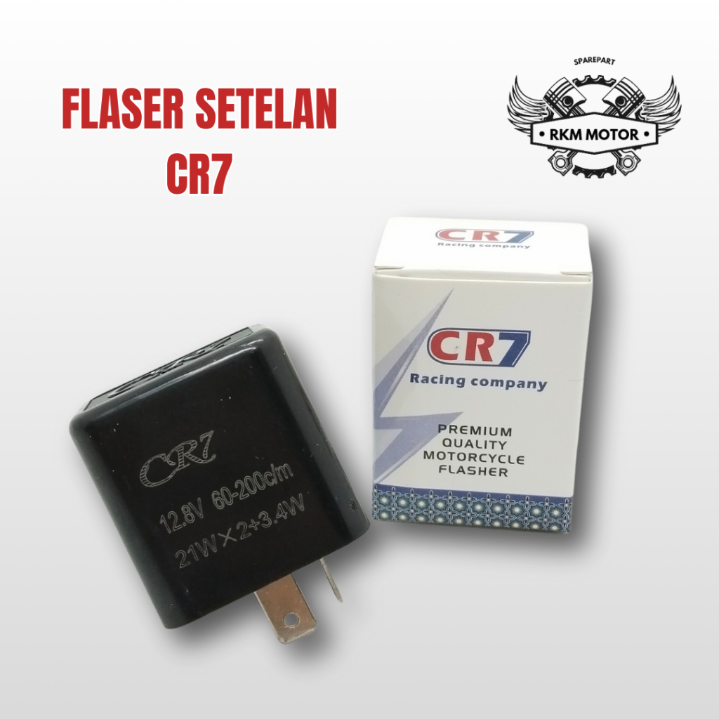 Flasher Sein Sen Cr7 Universal Flasher Sen Motor กระพริบใช้ได้สําหรับรถจักรยานยนต์สากลทั้งหมด (min10