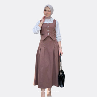 Cantiqu | Zeela Vest Set | Setelan Atasan Bawahan Bahan Katun Twill Adem Nyaman Tebal