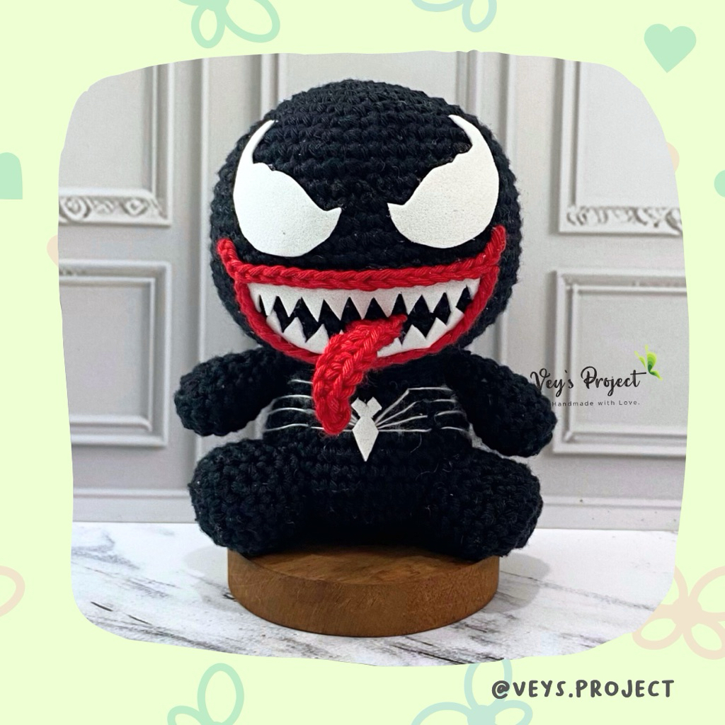 ตุ๊กตาถัก GANTUNGAN Venom | พวงกุญแจพิษ