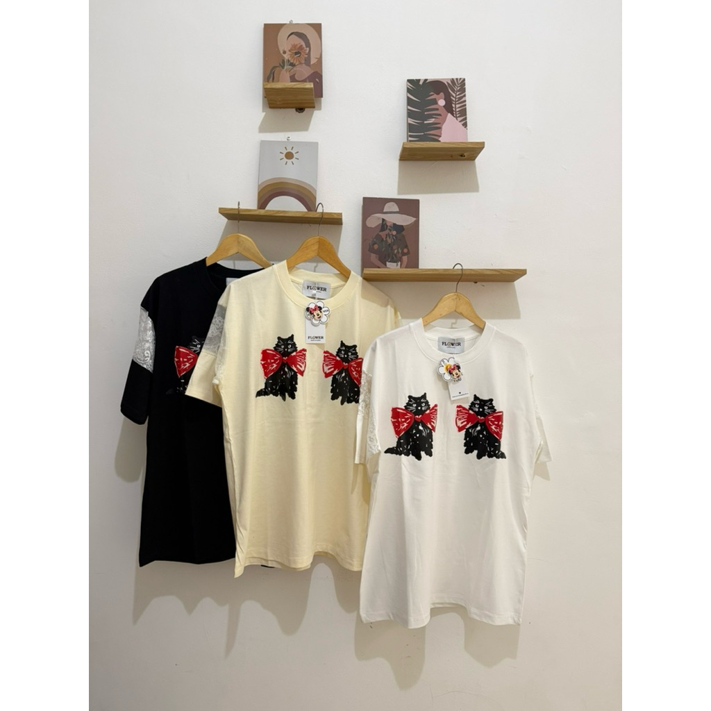 SL428 | เสื้อยืด OVERSIZE โดย Flower IMPORT BANGKOK | เสื้อยืดโอเวอร์ไซส์ผู้หญิง | เสื้อยืด BANGKOK 