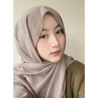 Pashmina Ceruty Babydoll Premium Jahit Tepi 150X75 cm