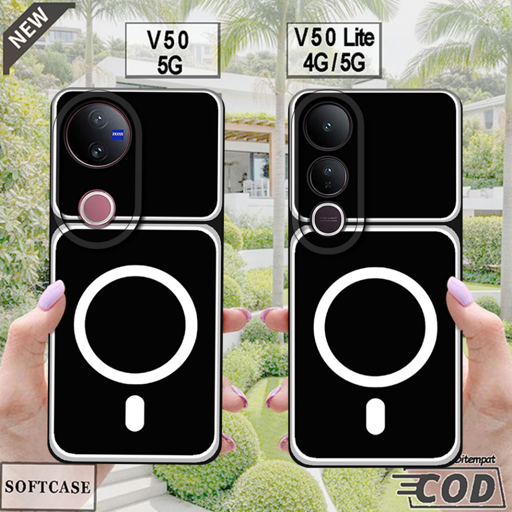 เคส VIVO V50 5G 2025 - เคส VIVO V50 LITE 4G / 5G 2025 _ เคสซิลิโคนสีดํายืดหยุ่น