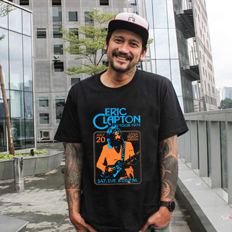 เสื้อยืด Eric Clapton ผ้าฝ้าย 100% ไซส์ SML XL XXL 3XL 4XL