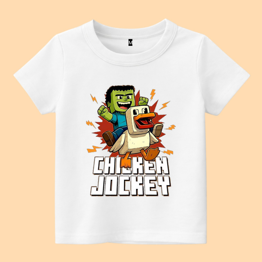 เสื้อยืดเด็กภาพไก่ Jockey