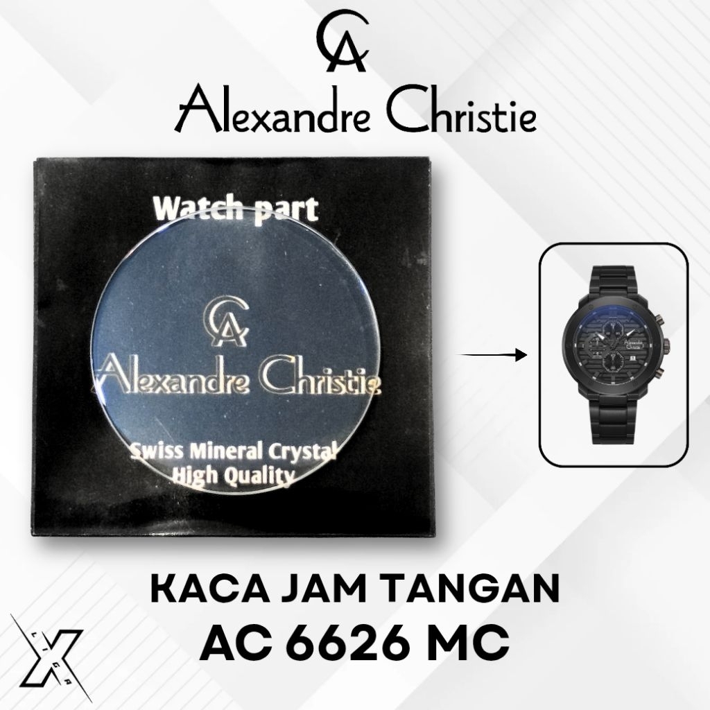 กระจกนาฬิกา Alexandre Christie AC 6626 MC