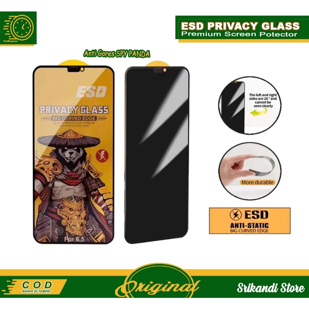กระจกนิรภัย ESD ความเป็นส่วนตัว Spy Panda Xiaomi Poco X8 Pro Max X7 Pro 5G X6 Pro 5G X6 5G X5 Pro 5G
